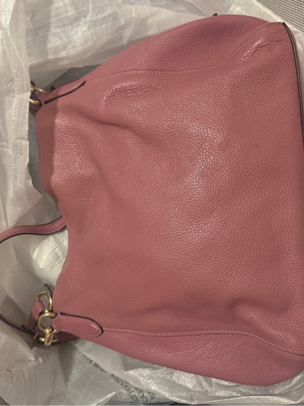 Coach Dusty Rose Leather Shoulder Bag - Picture 10 of 10